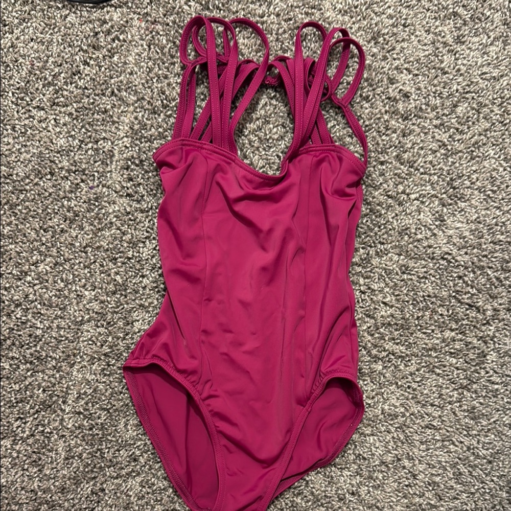 Balera Pink Dance Costume with Strappy Back